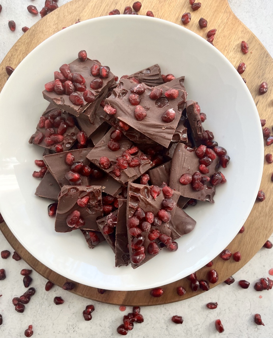 Chocolate Pomegranate Bark